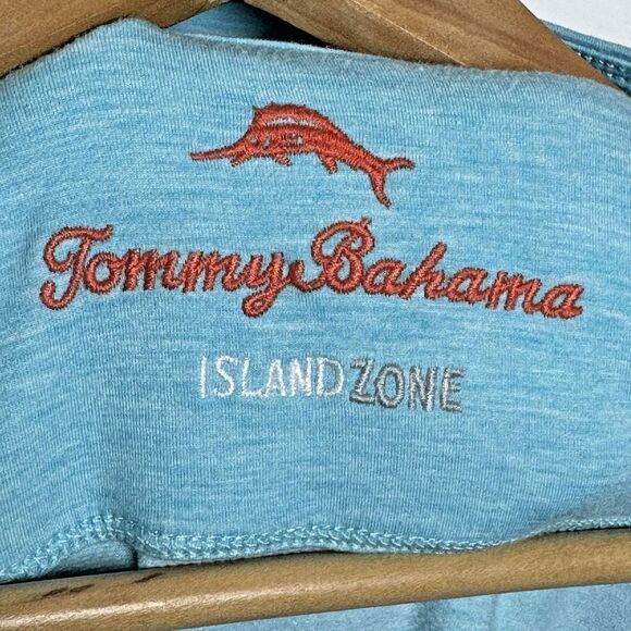 Tommy Bahama Pullover Mens XL Blue Island Zone Half Zip Performance Sweater Top - Picture 6 of 16